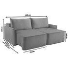 Sofá Retrátil 160cm 2 Lugares Moon 2321  Creme