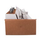 Sofá Retrátil 180cm 2 Lugares Linho Bali  Gelo