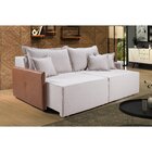 Sofá Retrátil 180cm 2 Lugares Linho Bali  Gelo