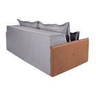 Sofá Retrátil 180cm 2 Lugares Linho Bali  Grafite