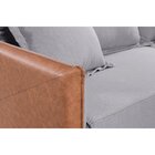 Sofá Retrátil 180cm 2 Lugares Linho Bali  Grafite