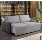 Sofá Retrátil 2,00m Urban  Cinza/preto