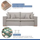 Sofá Retrátil 200cm Barcelona Veludo/creme