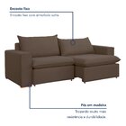 Sofá Retrátil 200cm Barcelona Yescasa Veludo/marrom
