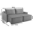 Sofá Retrátil 200cm Com Kit Entrada Usb 2 Lugares Moon 2321