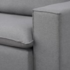 Sofá Retrátil 220cm Barcelona  Linho/cinza