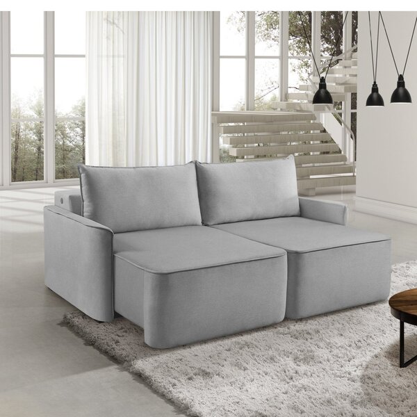 Sofá Retrátil 220cm Com Kit Entrada Usb 4 Lugares Moon 2323