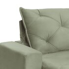 Sofá Retrátil 220cm Pilow 25cm Mônaco Yescasa Verde