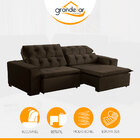 Sofá Retrátil 230 Cm Mola Bonel D28 Pillow Reclinável Alasca