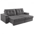 Sofá Retrátil 230m Palace Com Usb  Cinza