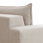 Sofá Retrátil 240cm Barcelona Yescasa Veludo/bege Claro