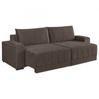Sofá Retrátil 250 Cm Línea  Marrom