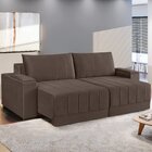 Sofá Retrátil 250 Cm Línea  Marrom