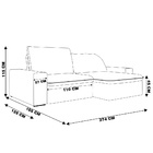 Sofá Retrátil 274 Cm Sala De Estar Gabi Suede Cinza G52 - Gra