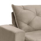 Sofá Retrátil 280cm Pilow 25cm Mônaco Yescasa Bege