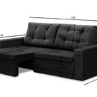 Sofá Retrátil 2 Lugares 1,80m Lara Suede Mirra Decor