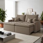 Sofá Retrátil 2 Lugares 180cm Chicago  Bege