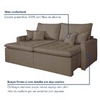 Sofá Retrátil 2 Lugares 180cm Chicago  Bege