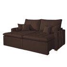 Sofá Retrátil 2 Lugares 180cm Chicago  Marrom