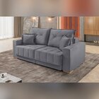 Sofá Retrátil 2 Lugares 190cm Pop  Cinza