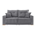 Sofá Retrátil 2 Lugares 190cm Pop  Cinza