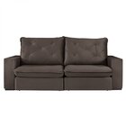 Sofá Retrátil 2 Lugares 190cm Solar Com Usb  Marrom