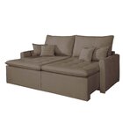 Sofá Retrátil 2 Lugares 200 Cm Chicago  Bege