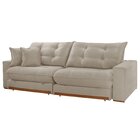 Sofá Retrátil 2 Lugares 210cm Veludo Belize Marrom