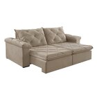Sofá Retrátil 2 Lugares 242cm Astor 2137 Bege