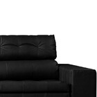 Sofá Retrátil 2 Lugares 250cm Canova Max Couro Preto - Spazzi