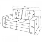 Sofá Retrátil 2 Lugares Estofado Magic Brisk - Vian