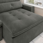 Sofá Retrátil 2 Lugares Minneapolis 2 3m Em Veludo Luxor Graf