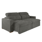 Sofá Retrátil 2 Lugares Minneapolis 2 3m Em Veludo Luxor Graf