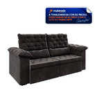 Sofá Retrátil 2m 3 Lugares Bipartido Com Molas New Inglaterra