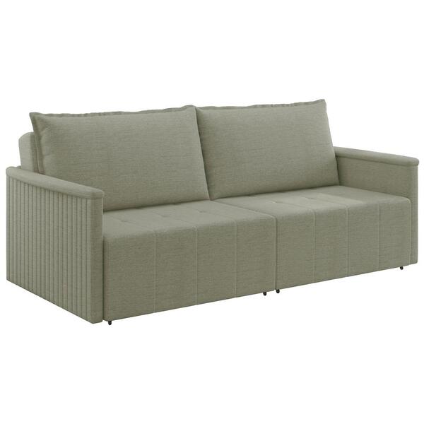 Sofa Retratil 3 Lugares 188 Cm Azera Linho Moll