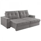 Sofá Retrátil 3 Lugares 190cm Palace  Cinza Claro