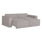 Sofá Retrátil 3 Lugares 200cm Astris  Branco Gelo