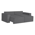 Sofá Retrátil 3 Lugares 200cm Astris  Chumbo