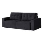 Sofá Retrátil 3 Lugares 200cm Astris  Preto