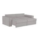 Sofá Retrátil 3 Lugares 200cm Chanel  Cinza