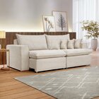 Sofá Retrátil 3 Lugares 200cm Em Linho Cru Barcelona Celflex