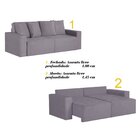 Sofá Retrátil 3 Lugares 200cm Nyc  Rosê