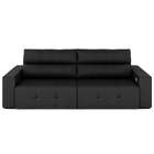 Sofá Retrátil 3 Lugares 204cm 2 Módulos Nero Com Usb Couro Pr