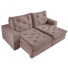 Sofá Retrátil 3 Lugares 230cm Solar  Rosê