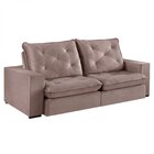 Sofá Retrátil 3 Lugares 230cm Solar  Rosê