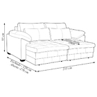 Sofá Retrátil 3 Lugares Bipartido Sala De Estar Piece 215cm C