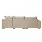 Sofá Retrátil 3 Lugares Com Chaise 316cm Presidente  Marfim