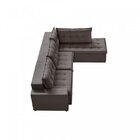 Sofá Retrátil 3 Lugares Com Chaise 316cm Presidente  Marrom