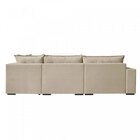 Sofá Retrátil 3 Lugares Com Chaise 366cm Presidente  Marfim