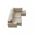 Sofá Retrátil 3 Lugares Com Chaise 366cm Presidente  Marfim